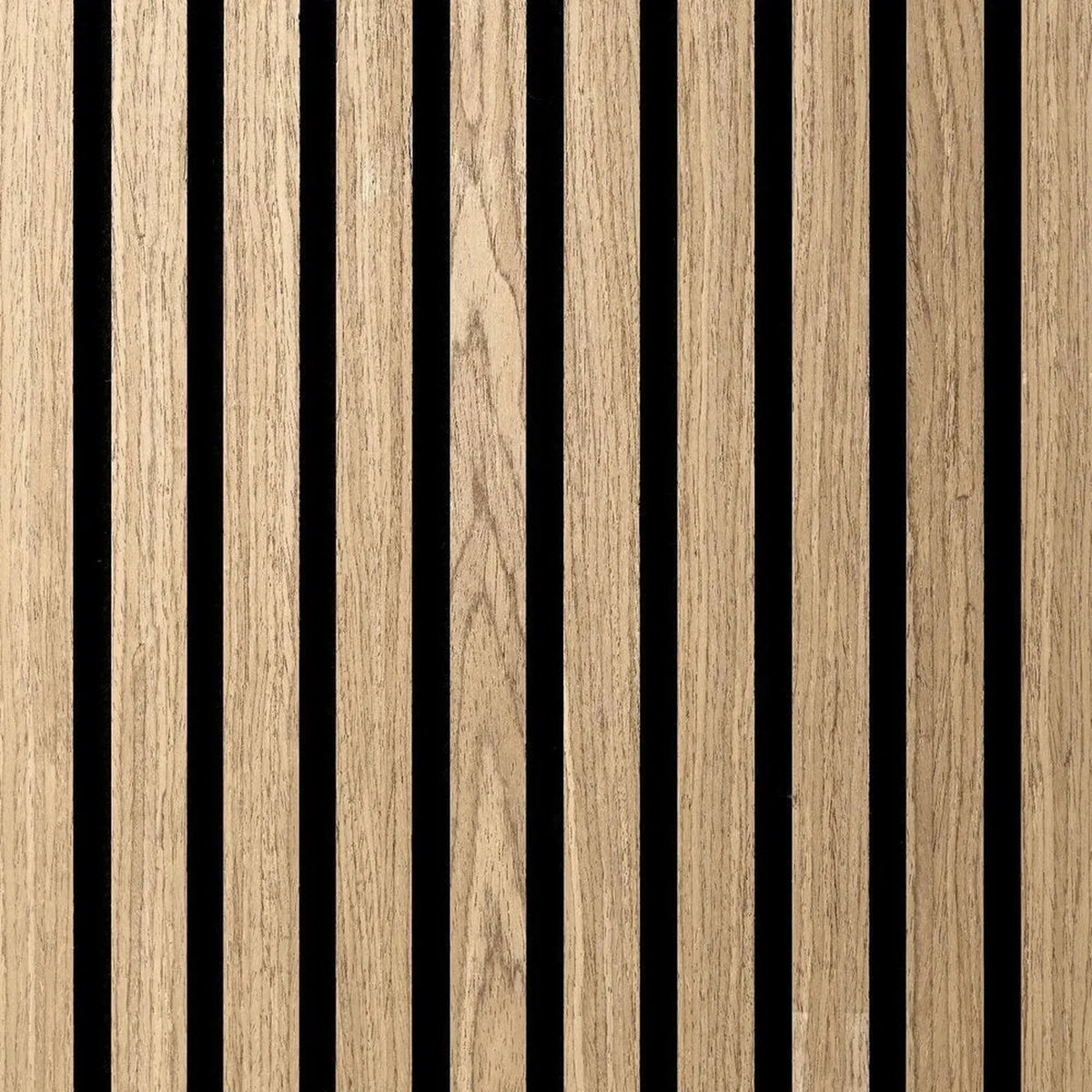 Panneau mural acoustique à lattes 260x60cm - Chêne clair - image 1