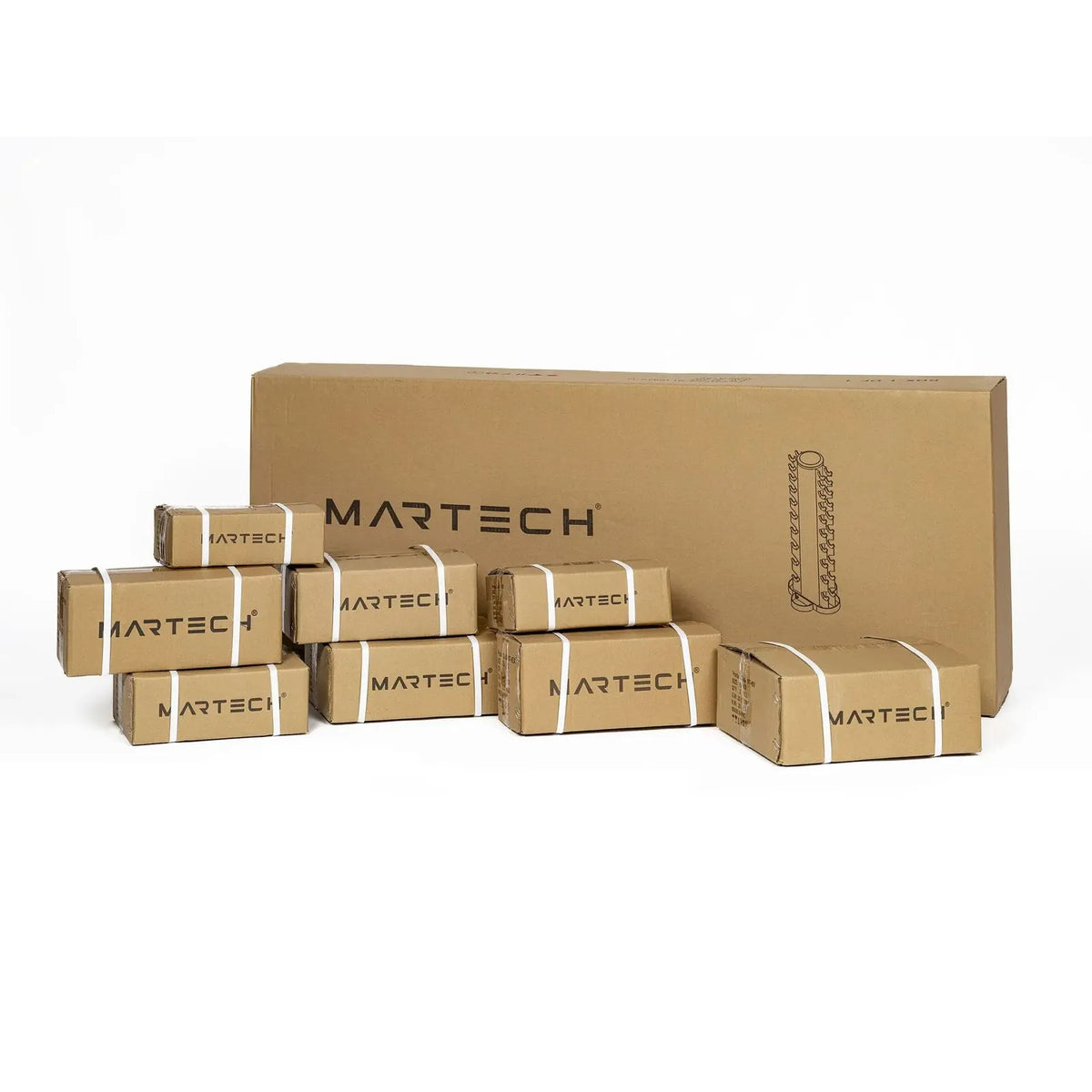 Rack de haltères hexagonaux Martech 1-10 - Poignées chromées - image 7