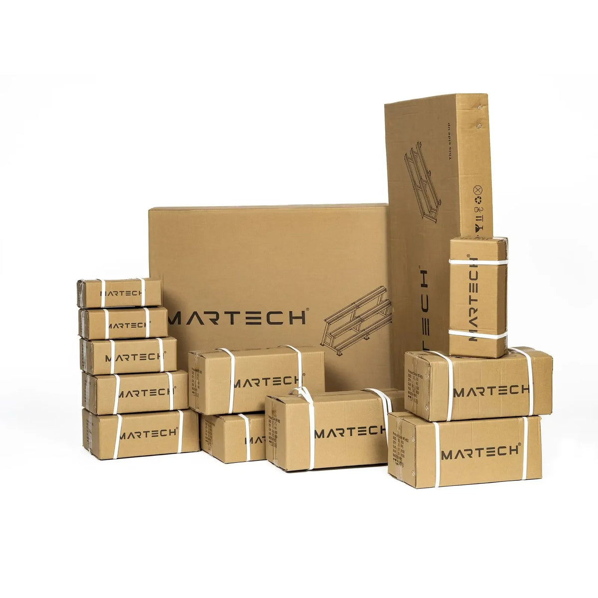 Martech Hex halterset 5-40KG + 3-laags rack - beeld 7