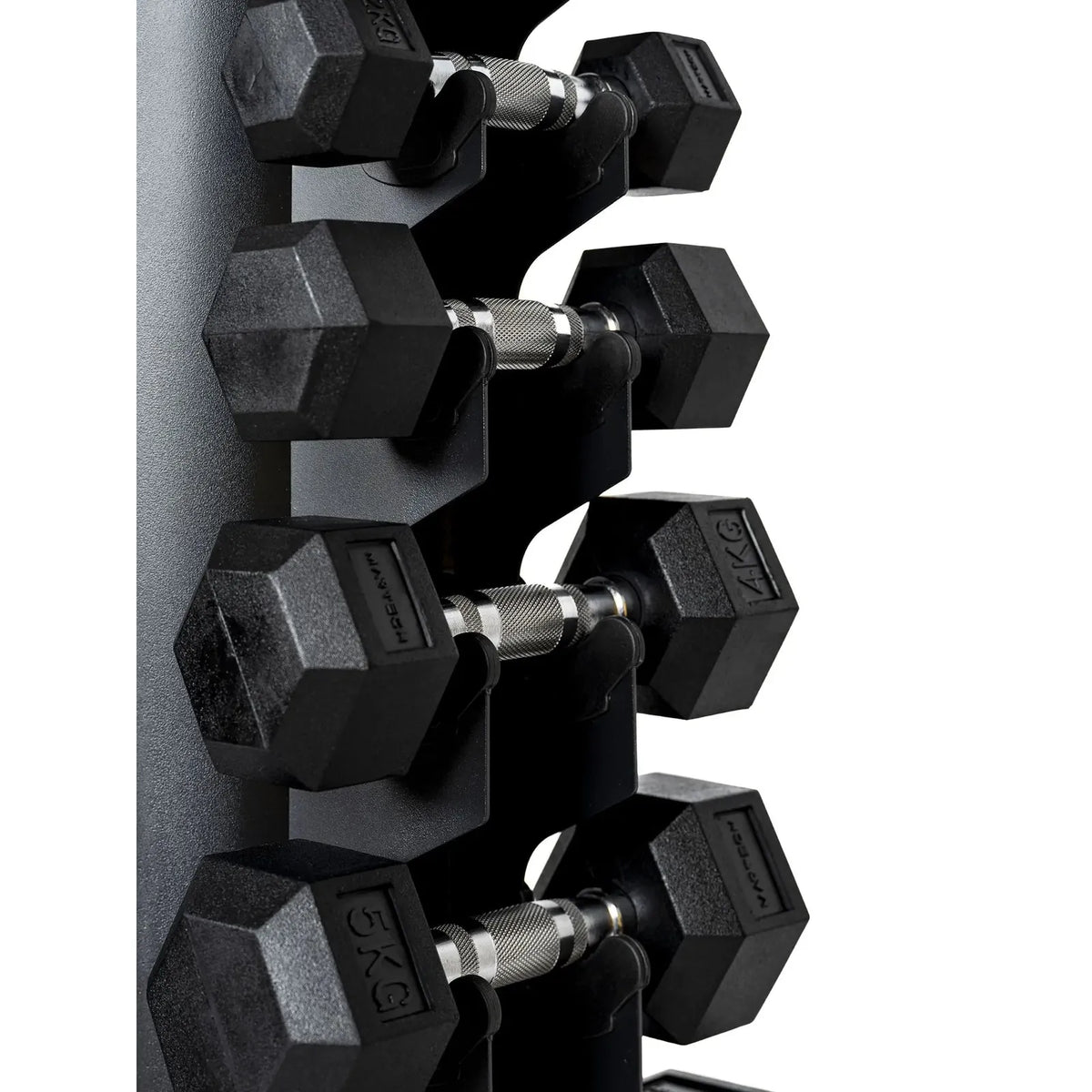 Rack de haltères hexagonaux Martech 1-10 - Poignées chromées - image 6