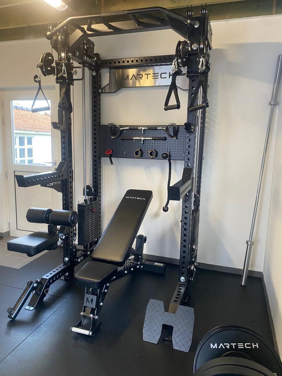 Martech M8 TwinRatio rack, detail van de kabelverhouding