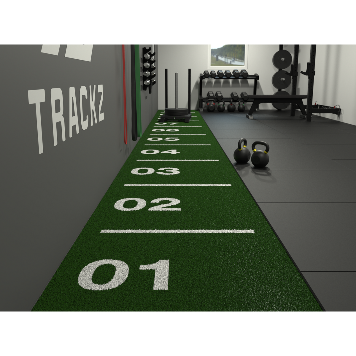 Sprinttrack Core 10m x 1m - Vert
