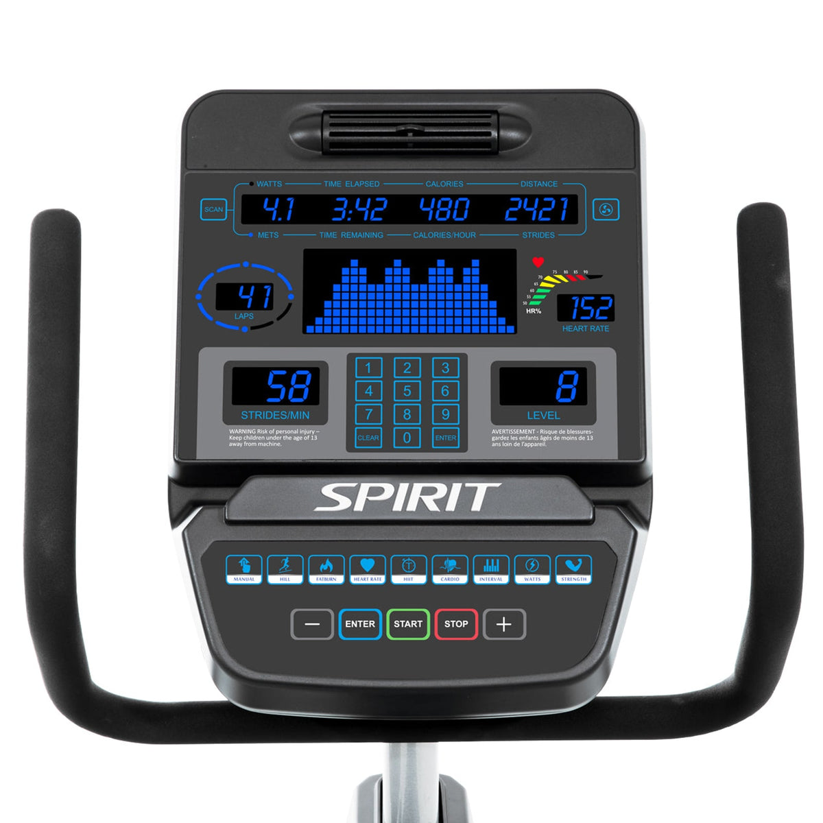 Spirit Fitness CR900LED ligfiets - beeld 5