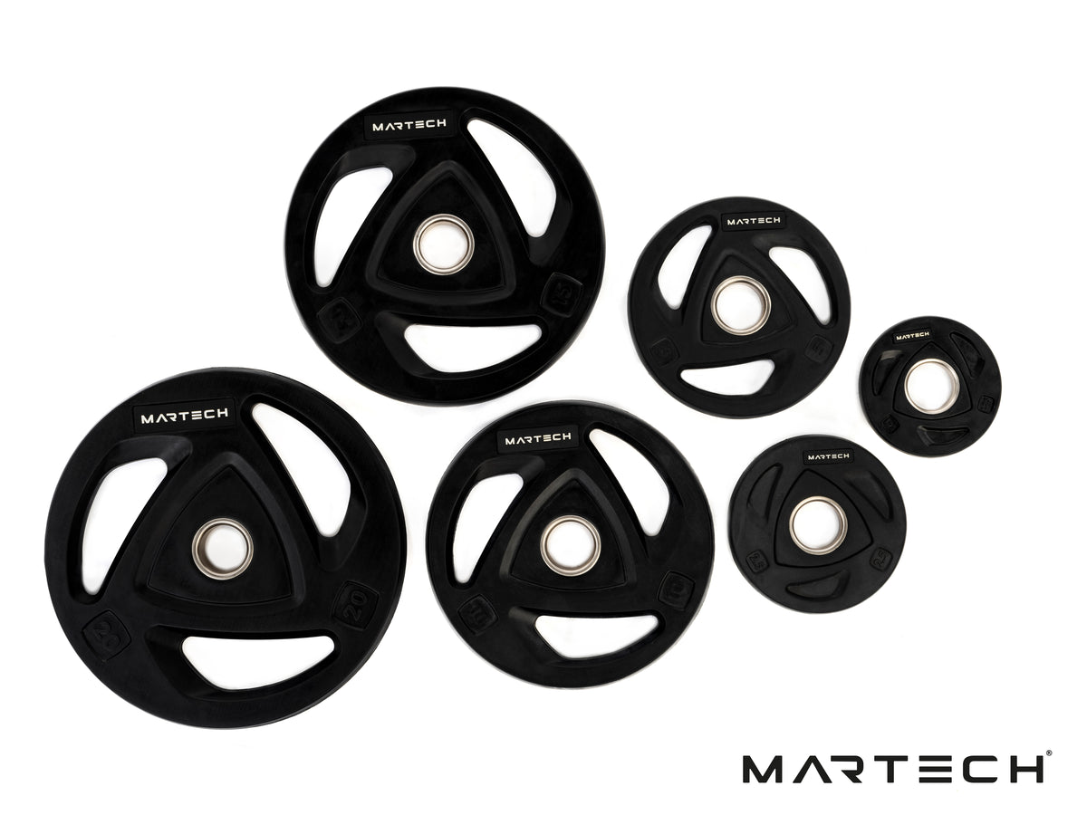 107,5KG Tri Grip plates + Martech PRO Bar 220CM Chrome