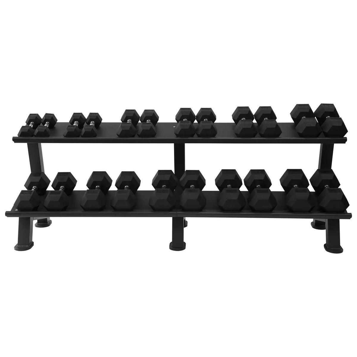 Set d'haltères hexagonaux Martech 5-30KG + râtelier à deux niveaux - image 2