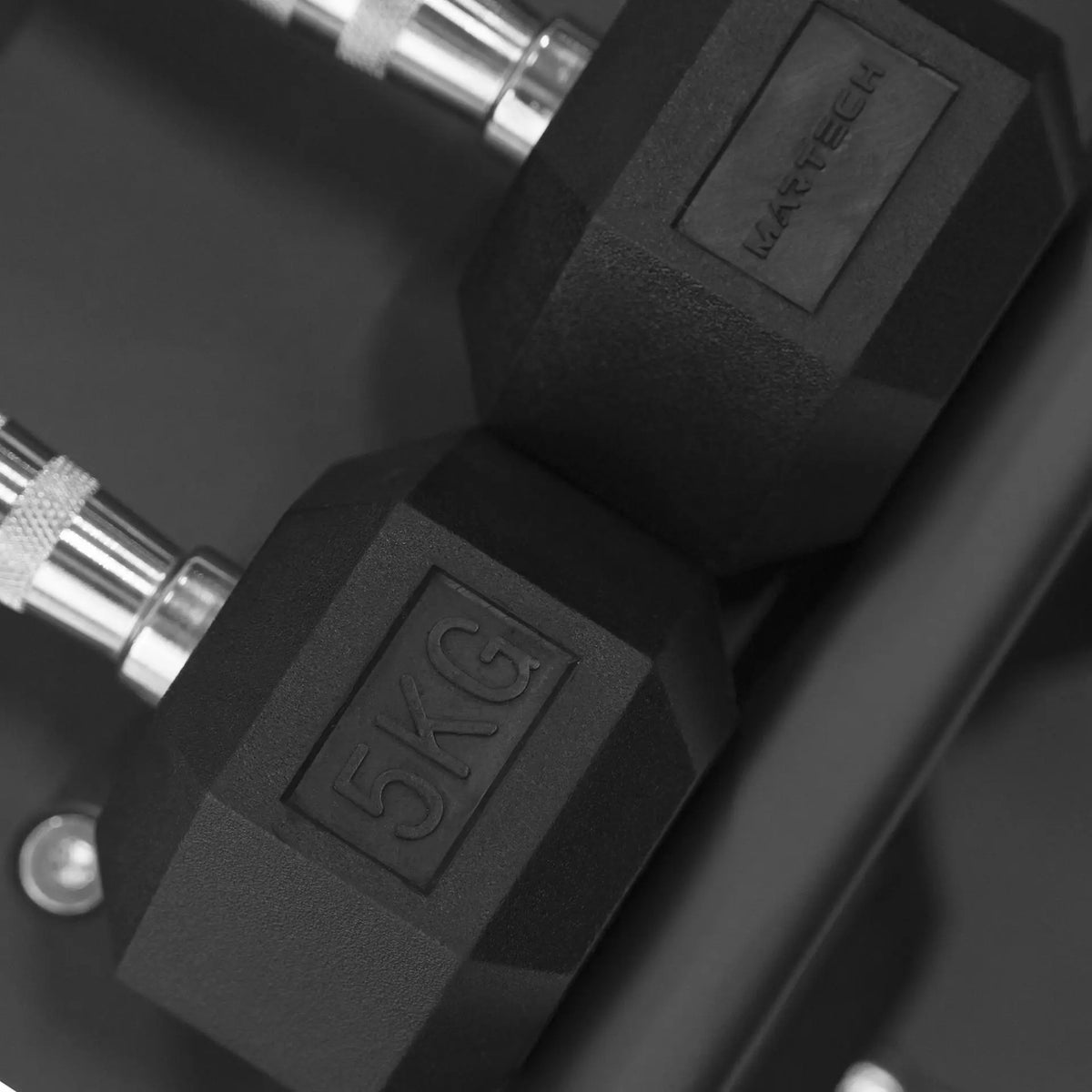 Martech Hex halterset 5-40KG + 3-laags rack - beeld 4