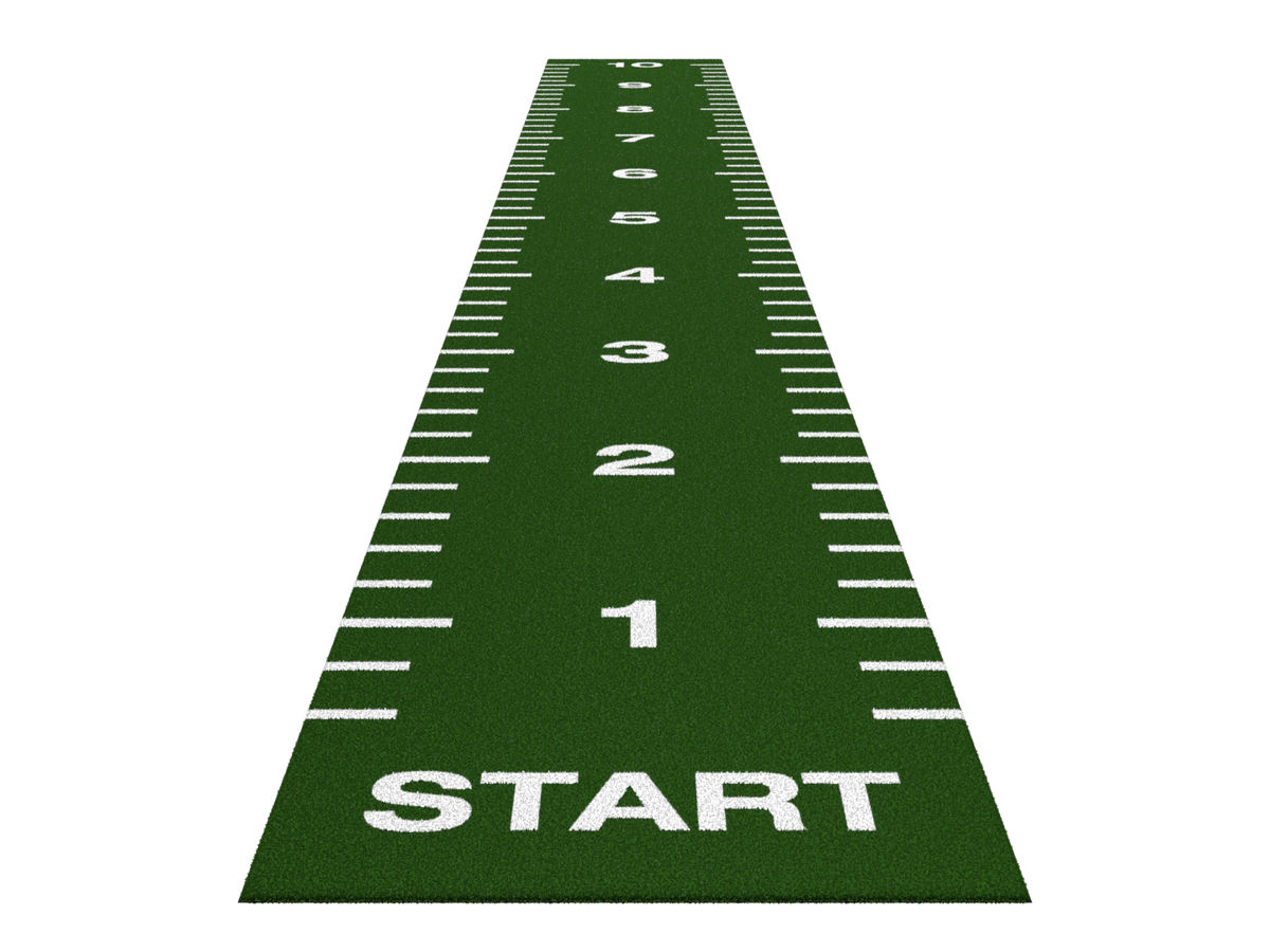 Sprinttrack Essential 10m x 1,33m - Groen