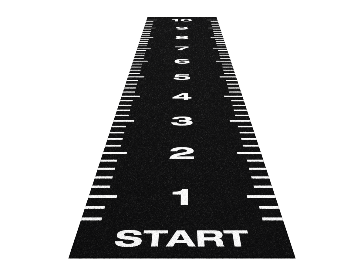 Sprinttrack Essential 10m x 2M - Zwart