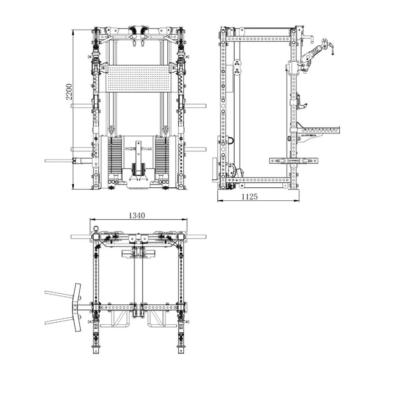 Martech M8 2.0 Ace – Cable Rack 2 x 100 kg