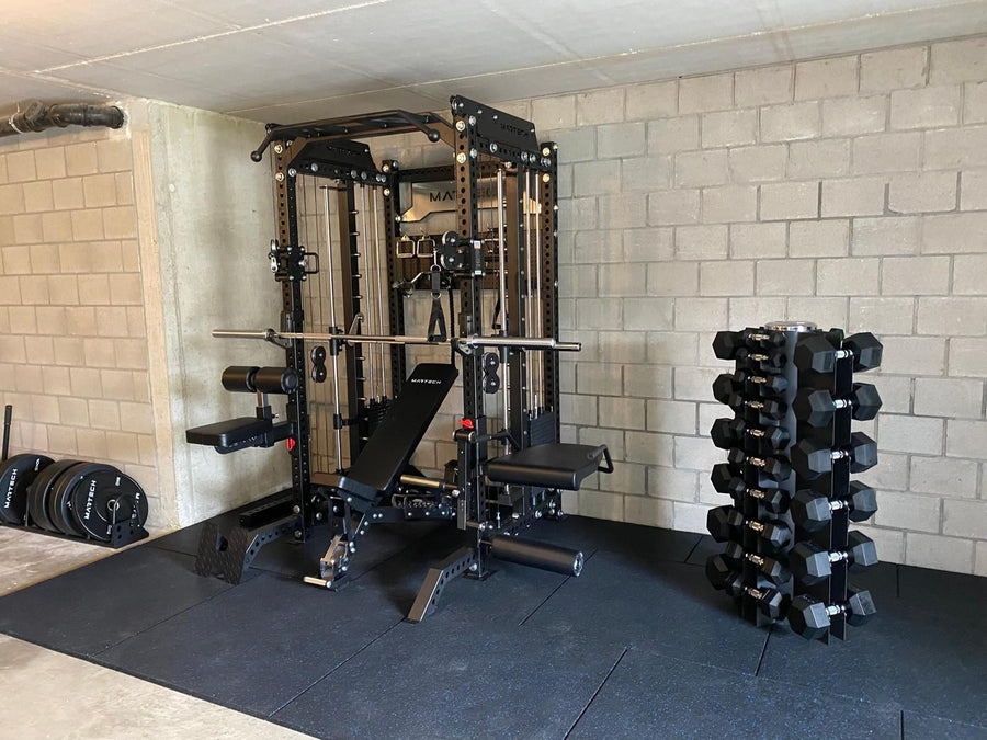 Martech M8 3IN1 bundle met halterbank en barbell set
