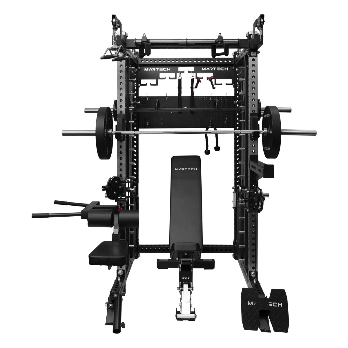Martech M10 Bundle - Barbell set - Bench - Rack - beeld 22