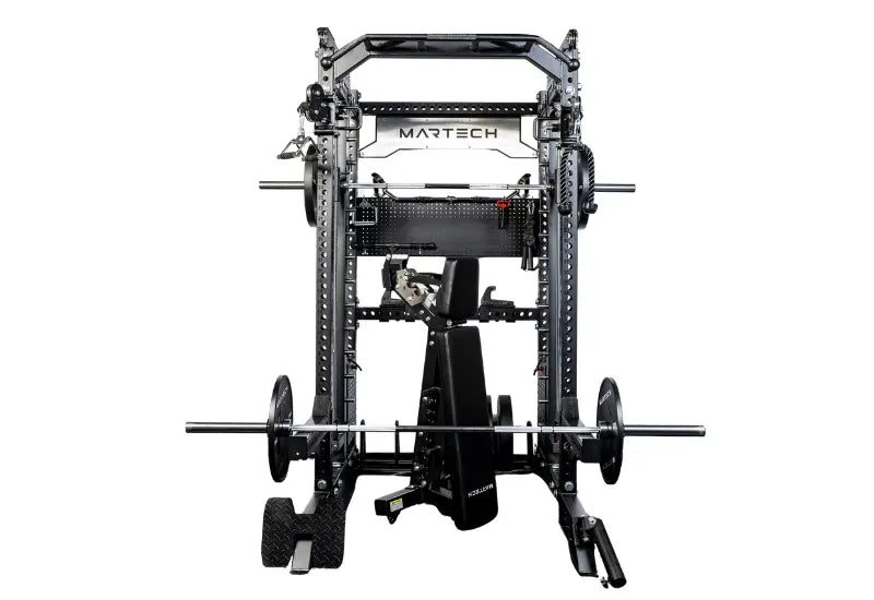 Martech M8 3IN1 Bundle - Barbell set - Bench - Rack - beeld 1