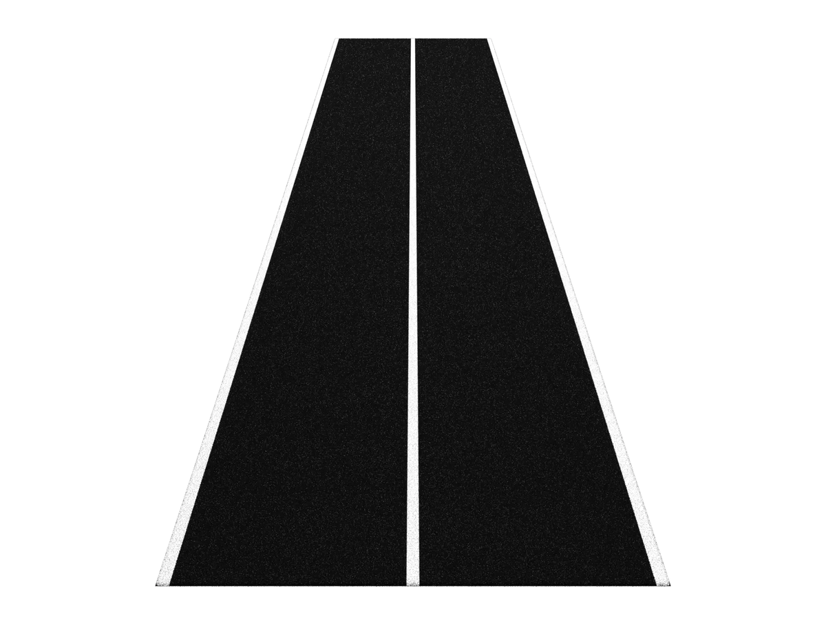Uni Sprinttrack 10 x 2M - Zwart - beeld 1