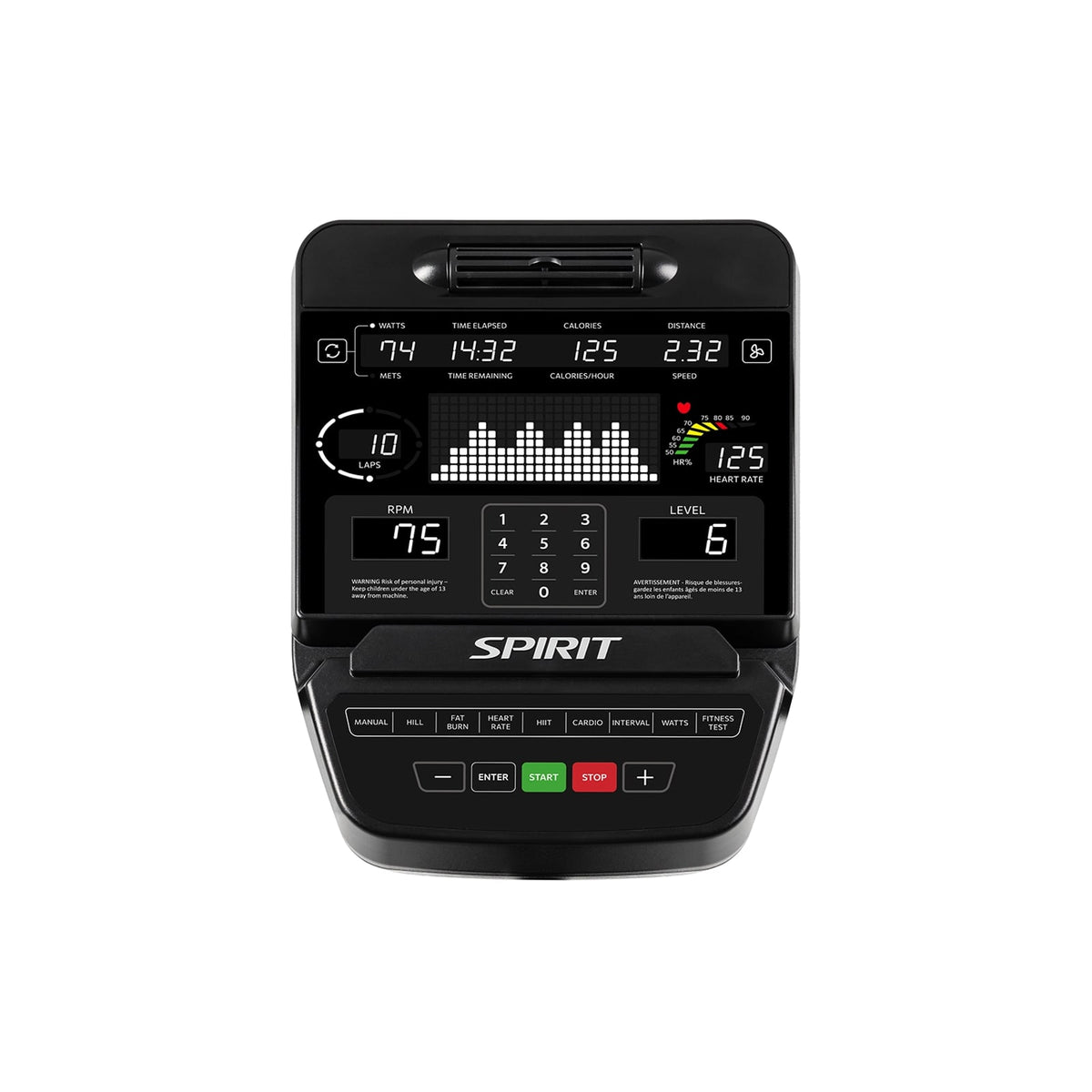Spirit Fitness CR900+ ligfiets - beeld 13