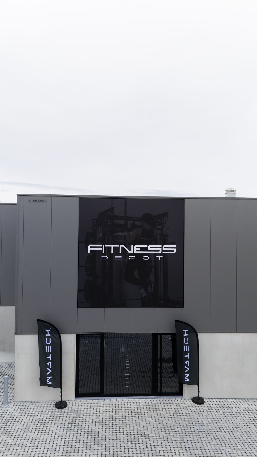 Martech-krachtstation in de showroom van Fitnessdepot in Ranst