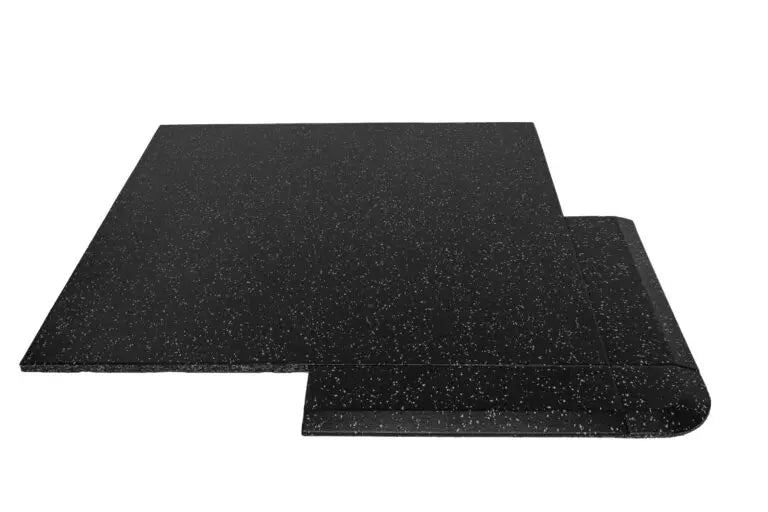 Sportvloer Pure black + Grijze spikkel Easy clean tegel - 100 x 100 x 2cm - beeld 5