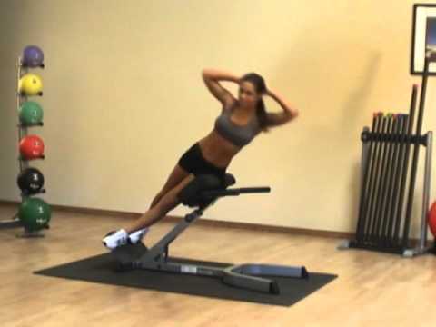 Body-Solid GHYP345B 45° hyperextension in beeld
