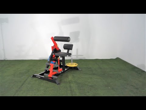 Steelflex PL2400-BR dual plate loaded crunch en back extension in beeld