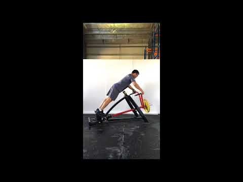 Steelflex PLTR-BR plate loaded T-bar row in beeld