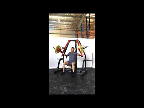 Steelflex PSBP-BR plate loaded bench press in beeld