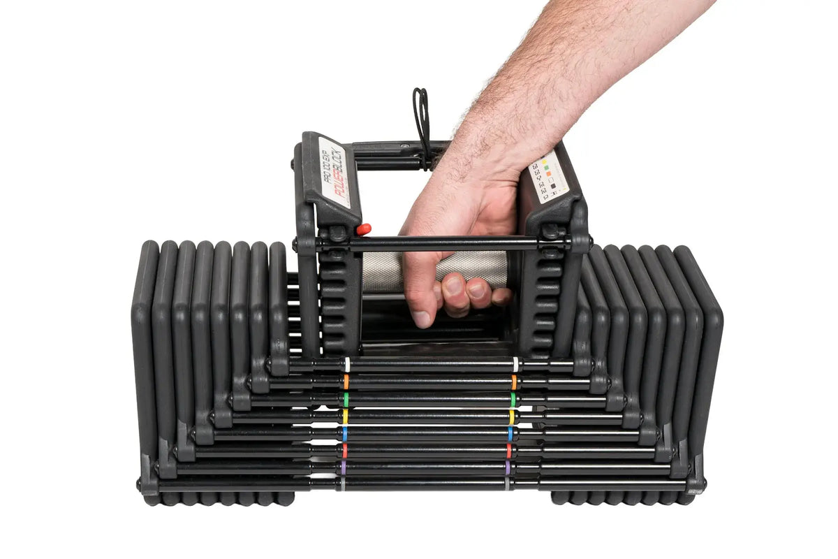 PowerBlock Pro 100 EXP Knurled Stage 1 Set ( 2 - 18KG) - beeld 8