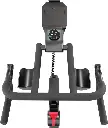 bovenaanzicht-van-het-stuur-en-de-trainingscomputer-van-de-flow-fitness-s2i-indoor-cycle-met-tablethouder-en-verstelbare-armsteunen.webp