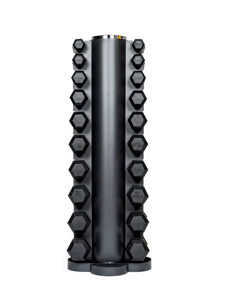 Martech hexagon haltertoren 1-25KG // Chrome handvaten