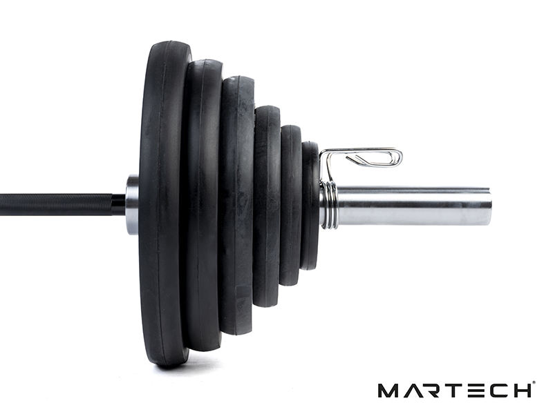 Barbellset: 107,5KG Grip plates + Martech PRO Bar 220CM