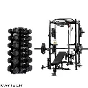 Martech M1 power cage bundle + 1-25KG Hex halters  