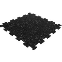 Rubber Naadloze Puzzel tegel + 5 % grijze spikkel / 980x980x15mm