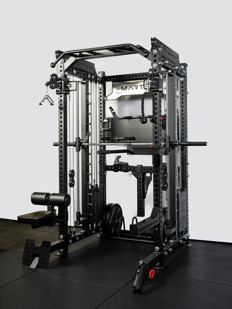 Martech M8 3-in-1 Power Rack – Smith machine met 1:1 pulley en attachments