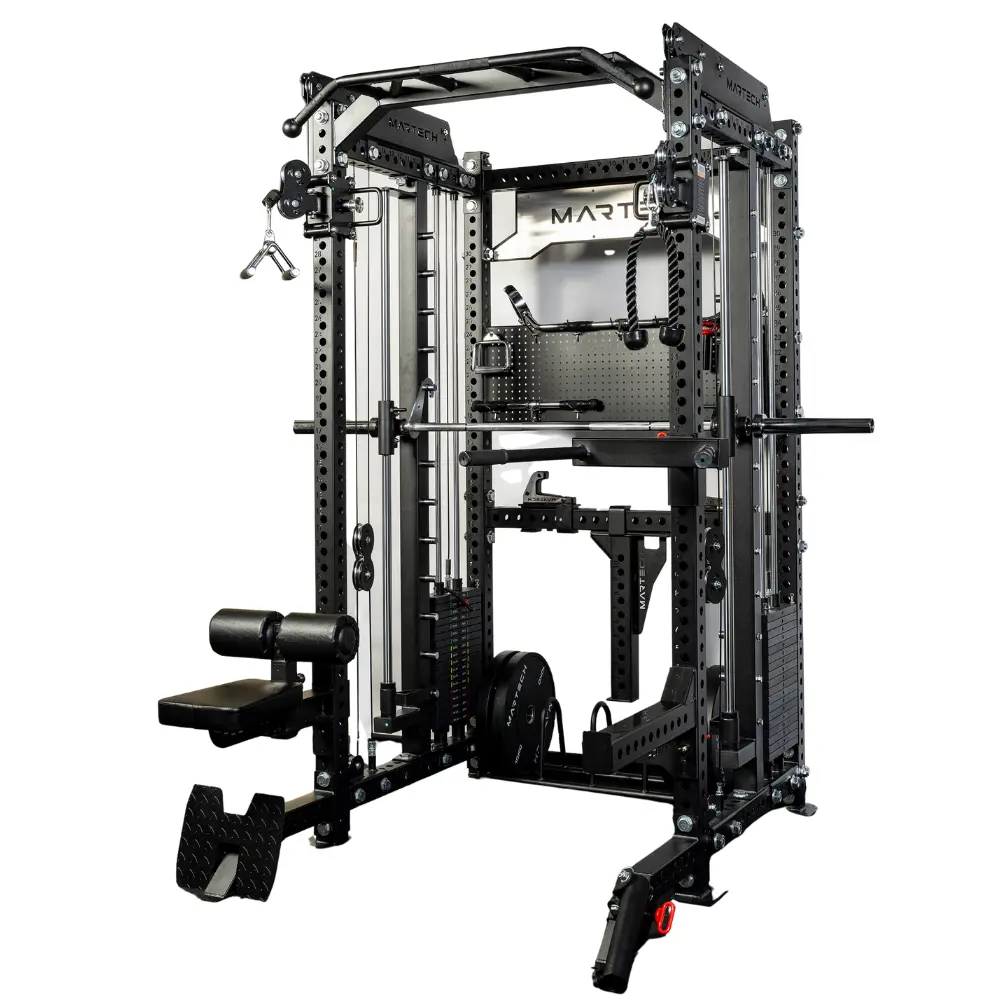 Martech M8 3IN1Rack – Smith machine met 1:1 pulley en attachments