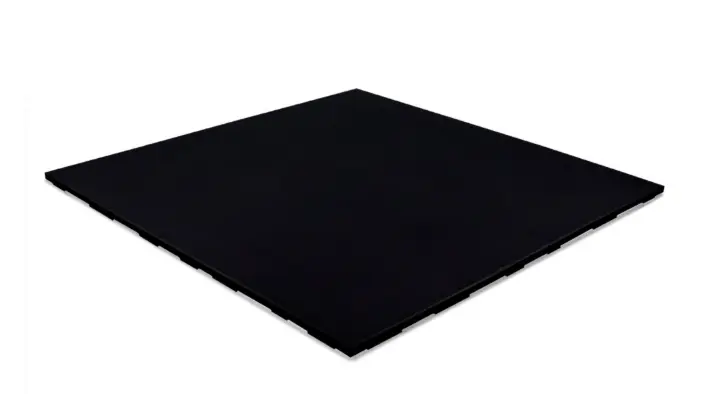 Sportvloer Pure black - Easy clean tegel - 100 x 100 x 2cm 