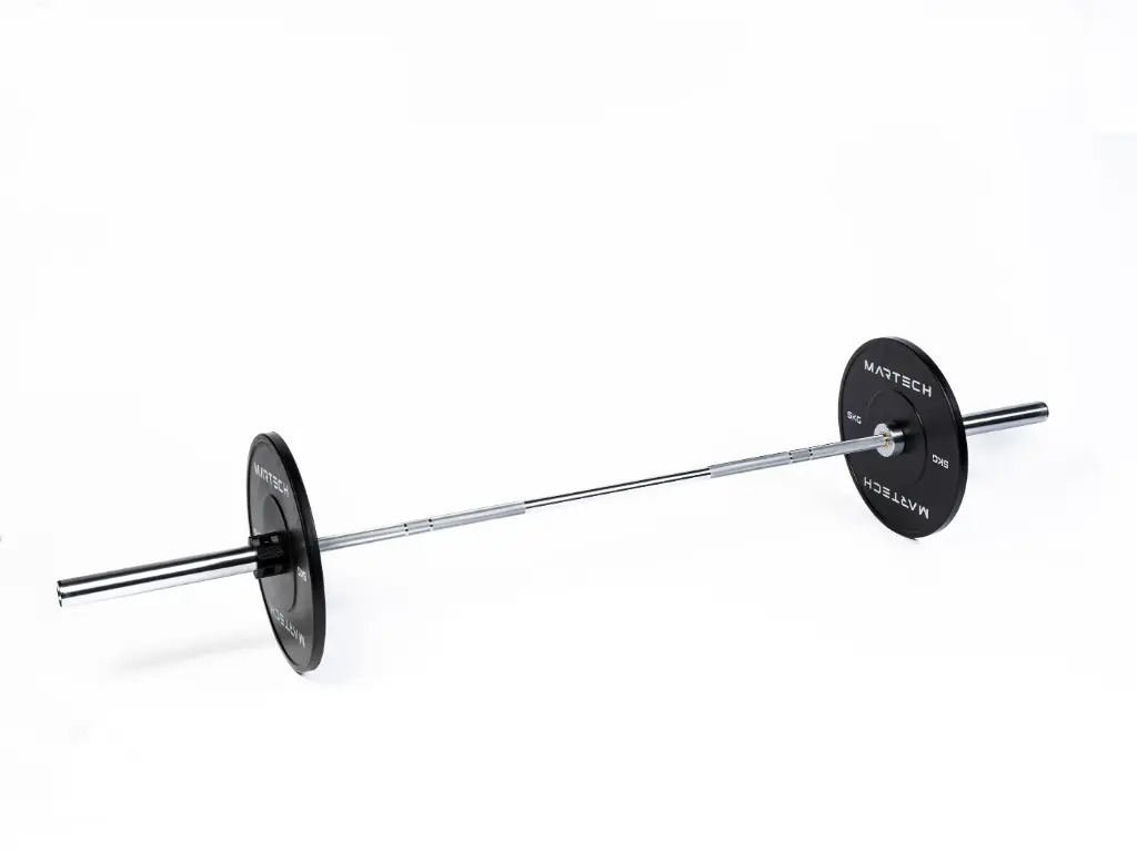 [MT-BP 107,5KG] Bumper plate set: 107,5KG bumper plates + Martech PRO Bar 220CM