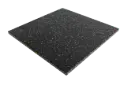 Sportvloer Pure black + Grijze spikkel Easy clean tegel - 100 x 100 x 2cm  