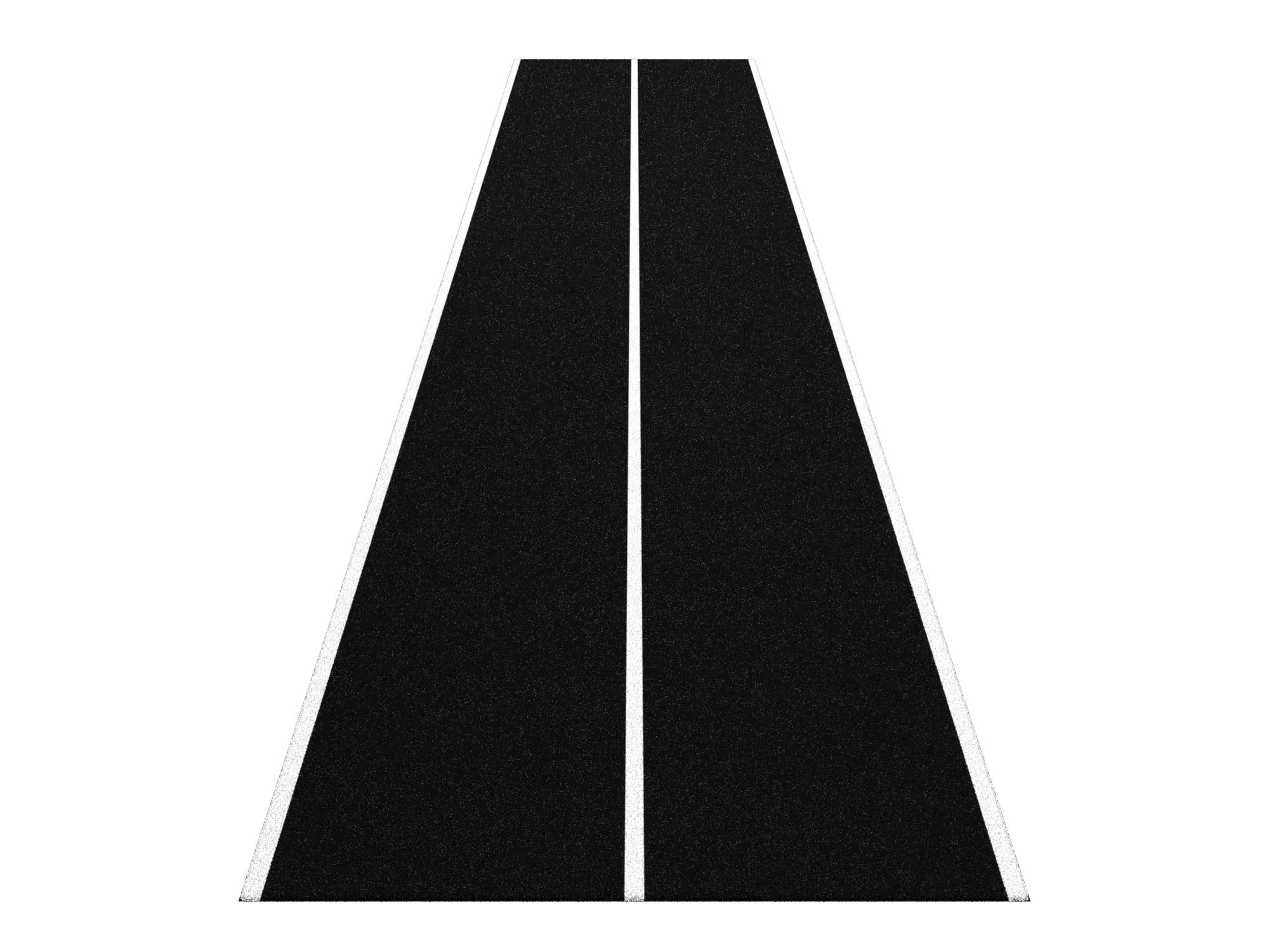 Uni Sprinttrack 10 x 2M - Zwart