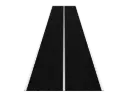 Uni Sprinttrack 10 x 2M - Zwart