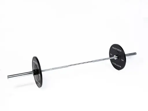 [MT-BP 107,5KG] 107,5 kg de bumper plates + Barre Martech PRO 220 cm