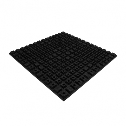 Antischock sportvloer tegel 100 x 100 4cm dik 