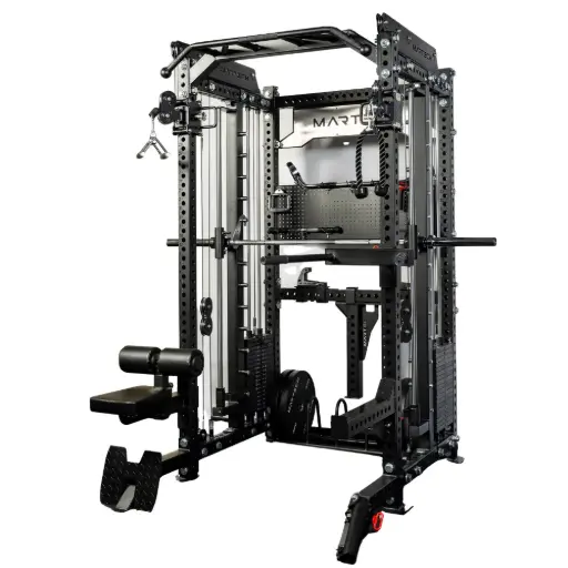 Martech M8 3IN1Rack – Smith machine met 1:1 pulley en attachments