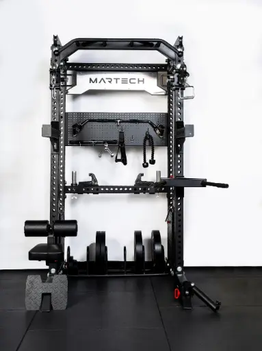 Martech M8 2-in-1 Half Rack met cable station - 2 x 90KG
