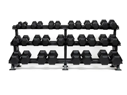 Martech Hex halterset 5-40KG + 3-laags rack 