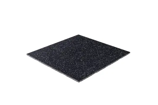 Sportvloer Pure black + Grijze spikkel Easy clean tegel - 100 x 100 x 2cm  