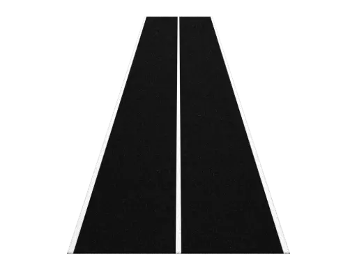 Uni Sprinttrack 10 x 2M - Zwart